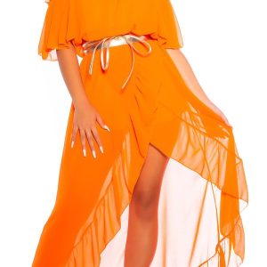 Abito lungo AL213 arancio