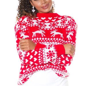 Maglione MAI066 rosso