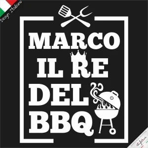 Grembiule il RE del BBQ