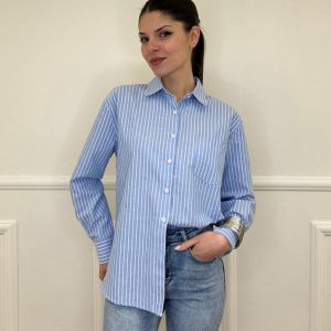Camicia Oxford Bastoncino 171790 Azzurro