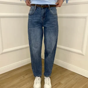 Jeans Mom Fit JC992 Azzurro