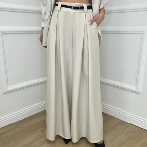 Pantalone a Palazzo 21509 Beige