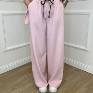 Pantalone a Palazzo Viscosa 25413 Rosa