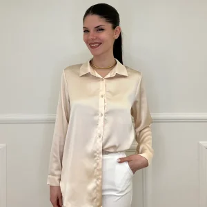 Camicia Satin 261081 Beige