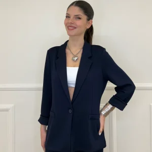 Blazer in Viscosa 27435 Blu