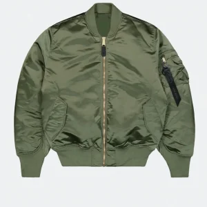 Alpha Industries Ma-1 Base Flight Bomber Jacket Verde Unisex