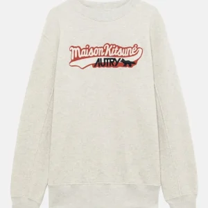 Autry Felpa Logo 'maison KitsunÉ' Grigio Unisex