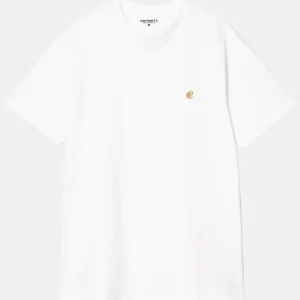 Carhartt S/s Chase T-shirt Bianco Unisex