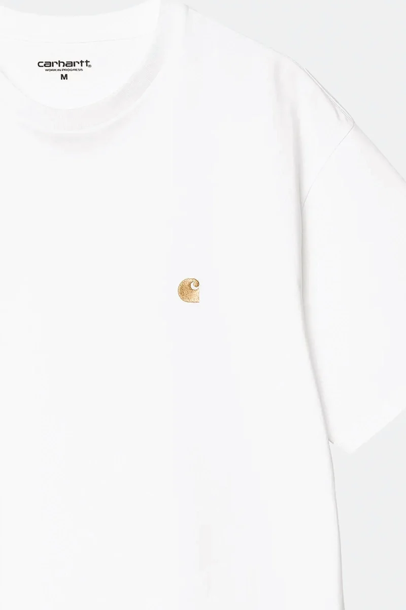 Carhartt S/s Chase T-shirt Bianco Unisex - immagine 4