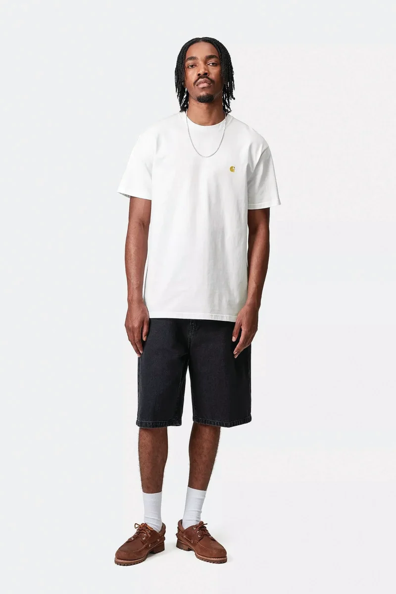 Carhartt S/s Chase T-shirt Bianco Unisex - immagine 5