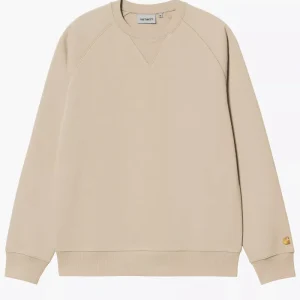 Carhartt Chase Sweatshirt Beige Uomo
