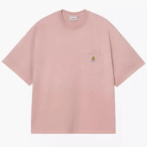 Carhartt S/s Hudson Pocket T-shirt Rosa Uomo
