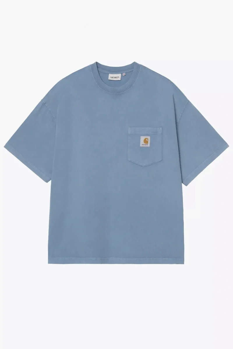 Carhartt S/s Hudson Pocket T-shirt Azzurro Uomo - immagine 2
