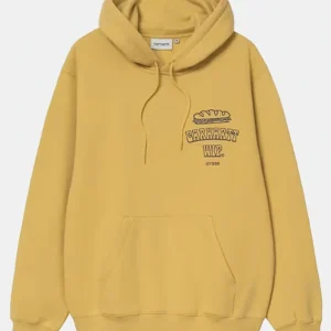 Carhartt Hooded Sandwich Sweatshirt Giallo Uomo
