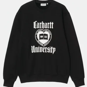 Carhartt Schooling Sweatshirt Nero Uomo