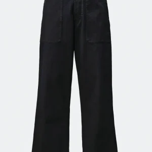 C.p. Company 3/4 Plated Denim Loose Pants Blu Uomo