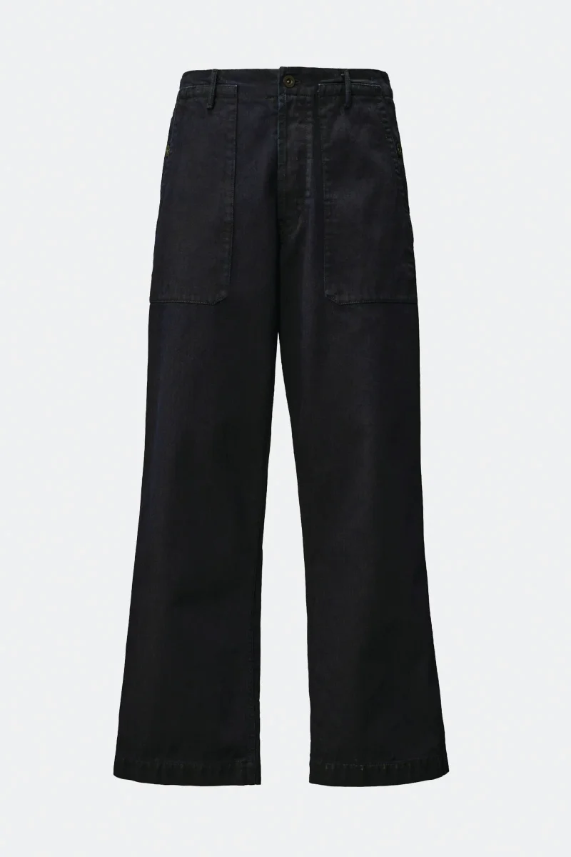 C.p. Company 3/4 Plated Denim Loose Pants Blu Uomo