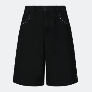 Pleasures Lucky Studded Jorts Nero Unisex