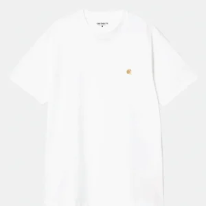 Carhartt S/s Chase T-shirt Bianco Uomo