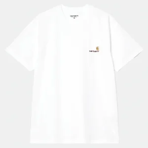 Carhartt S/s American Script T-shirt Bianco Uomo