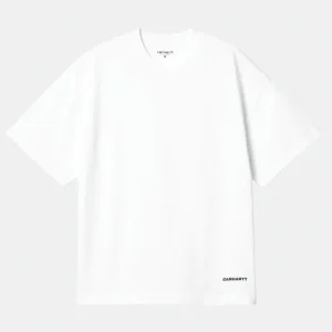 Carhartt S/s Link Script T-shirt Bianco Unisex