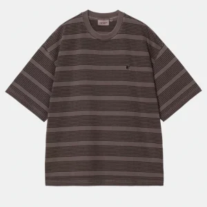 Carhartt S/s Hanson T-shirt
Hanson Stripe, Palisander, Garment Dyed Marrone Uomo