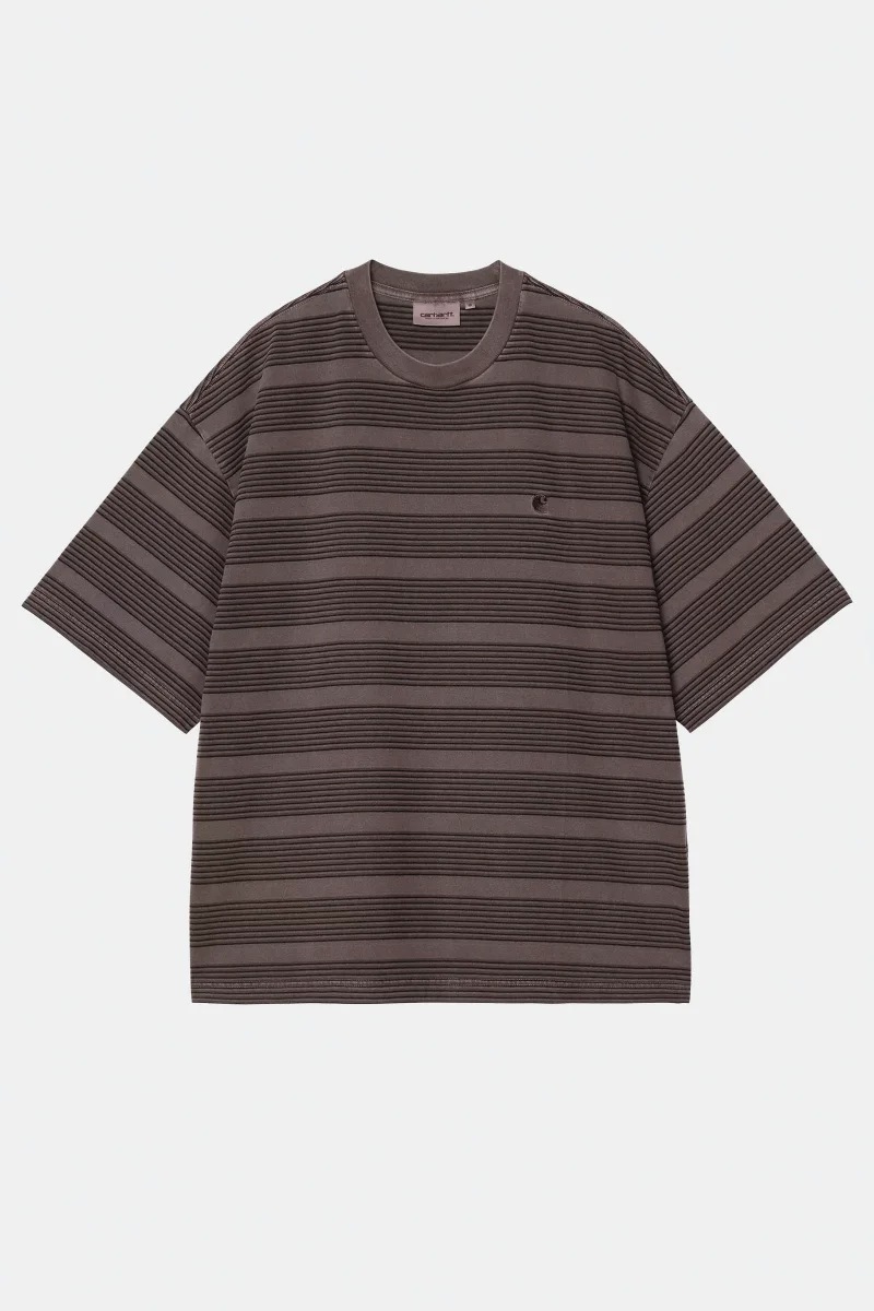Carhartt S/s Hanson T-shirt
Hanson Stripe, Palisander, Garment Dyed Marrone Uomo - immagine 2