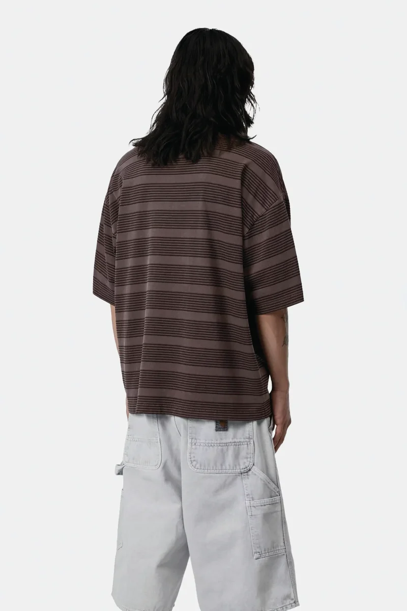 Carhartt S/s Hanson T-shirt
Hanson Stripe, Palisander, Garment Dyed Marrone Uomo - immagine 4