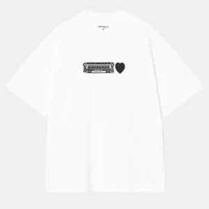 Carhartt S/s Deconstructed Label T-shirt Bianco Unisex