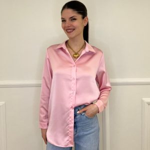 Camicia Satin 261081 Rosa