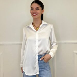 Camicia Satin 261081 Bianco
