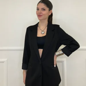 Blazer in Viscosa 27435 Nero