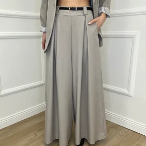 Pantalone a Palazzo 21509 Taupe