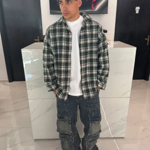 Camicia a Quadri Uomo Duca Homme | Verde