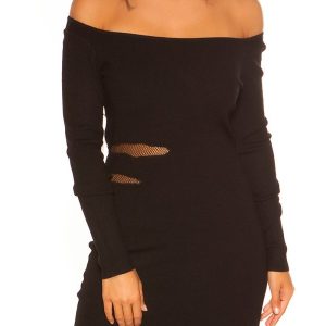 Abito in maglia  ACM134  nero