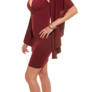 Abito midi AM013 bordeaux