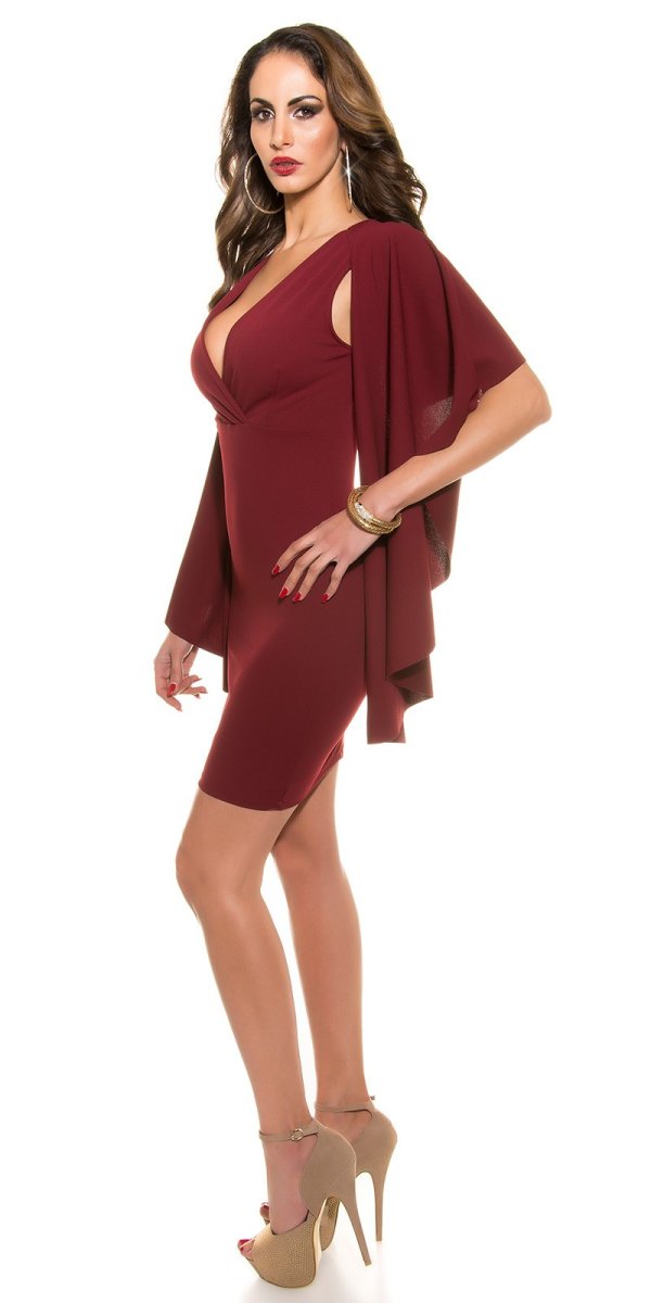 Abito midi AM013 bordeaux