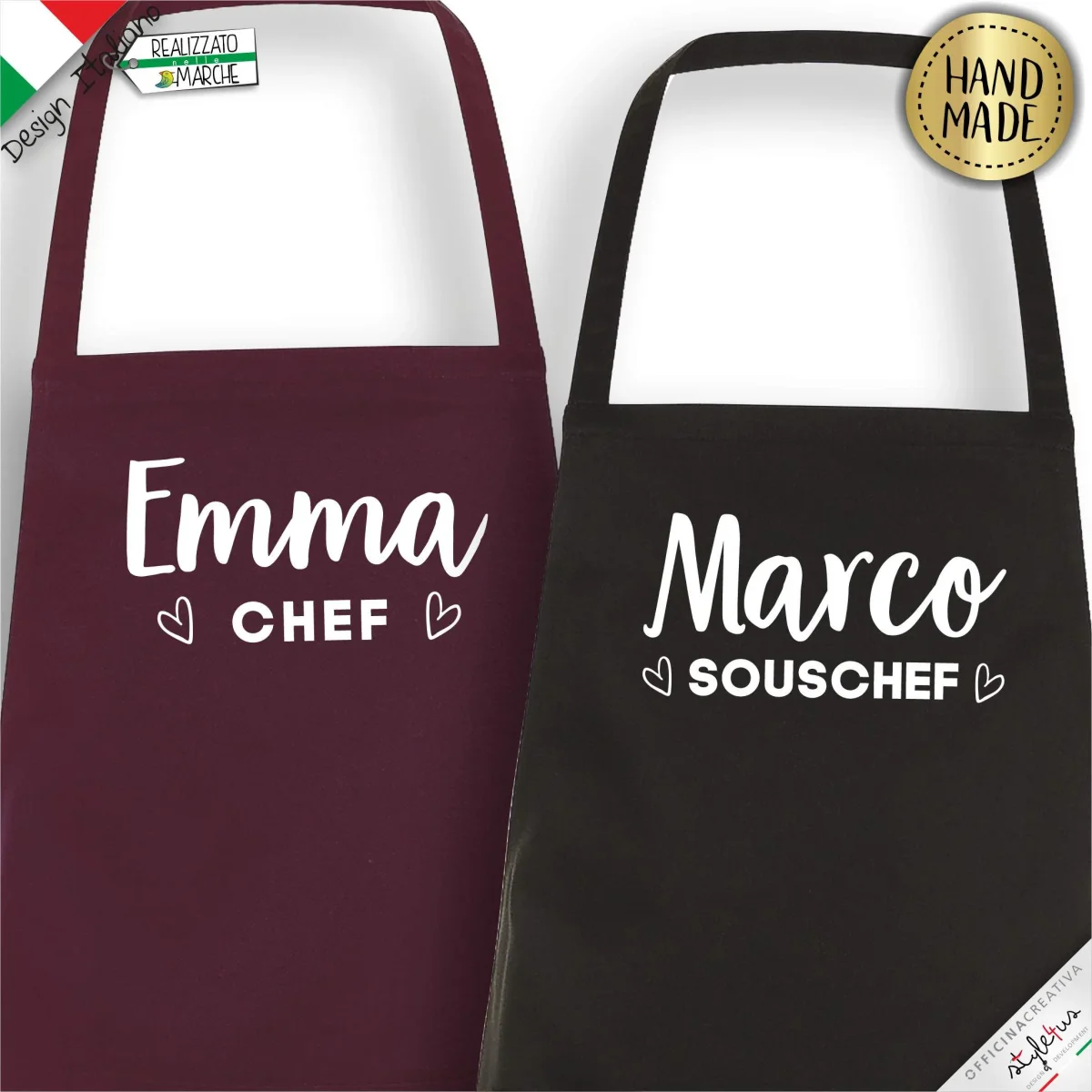 2 Grembiuli personalizzati "Chef" e "Souschef" - immagine 3