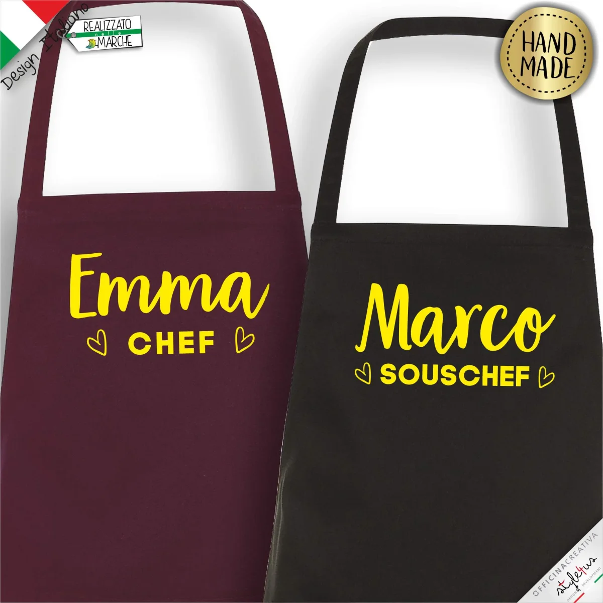 2 Grembiuli personalizzati "Chef" e "Souschef" - immagine 4