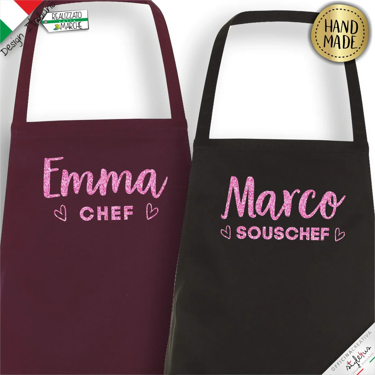2 Grembiuli personalizzati "Chef" e "Souschef" - immagine 5
