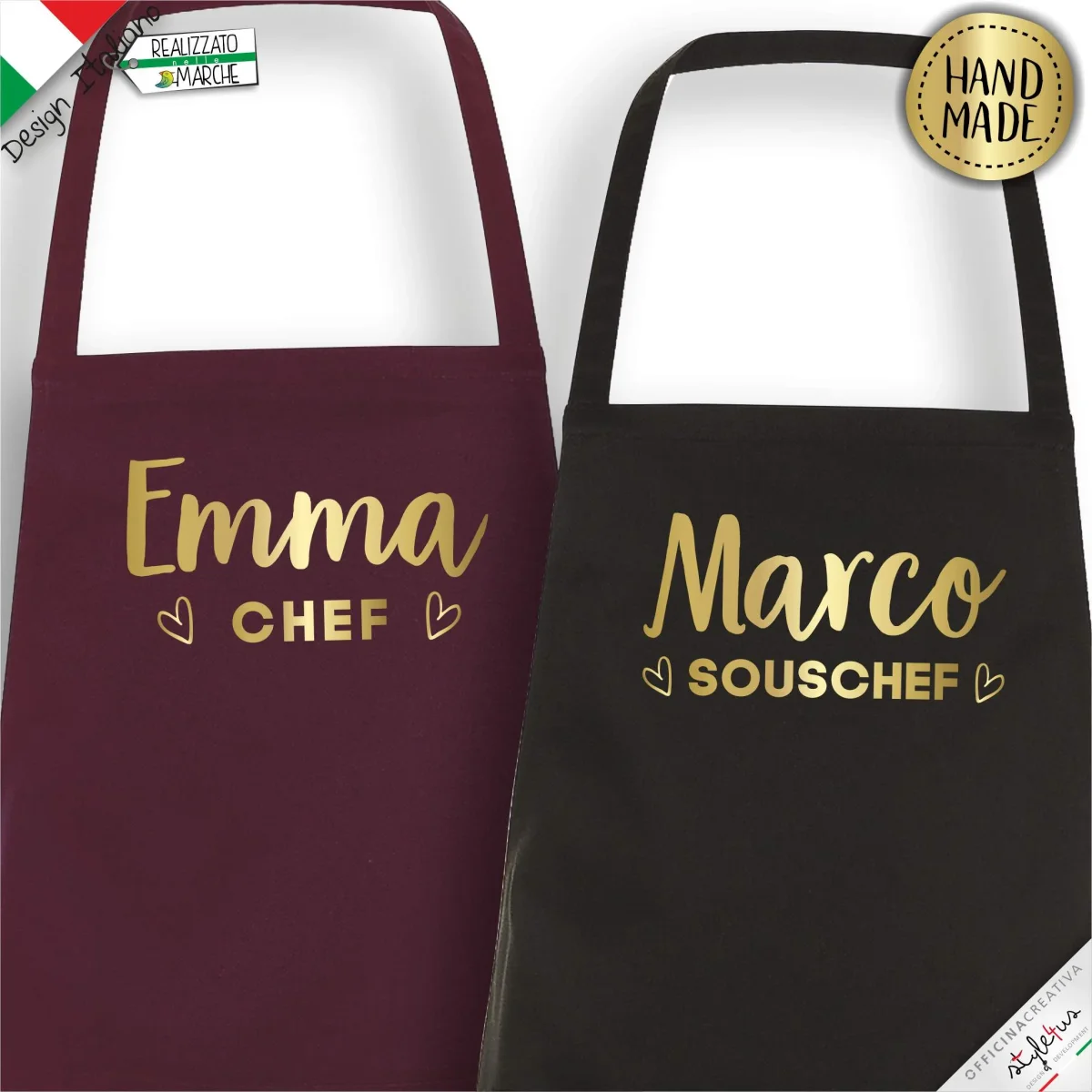 2 Grembiuli personalizzati "Chef" e "Souschef" - immagine 6