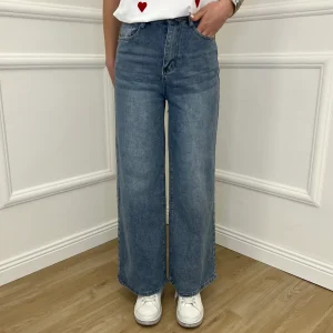 Jeans Wide Leg 6616 Azzurro