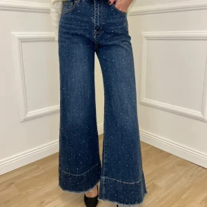Jeans Strass K813-1 Blu