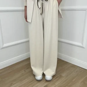 Pantalone a Palazzo Viscosa 25413 Ecru