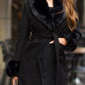 Cappotto nero GIU058