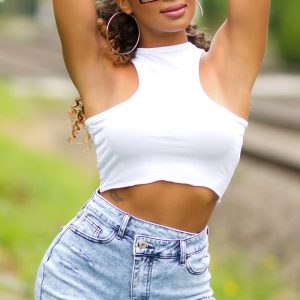 Gonna  di jeans GON071   Blu