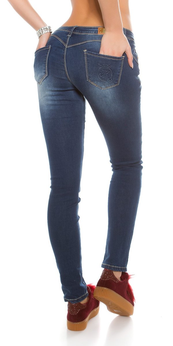 Jeans skinny GZ046 blu - immagine 3