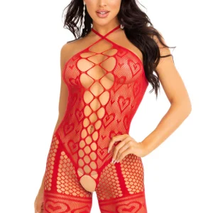 Bodystocking INT1008 rosso