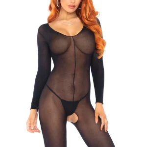 Bodystocking aperto INT1018 nero