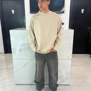 Jeans Baggy Grigio Slavato Uomo Duca Homme - Effetto Vintage